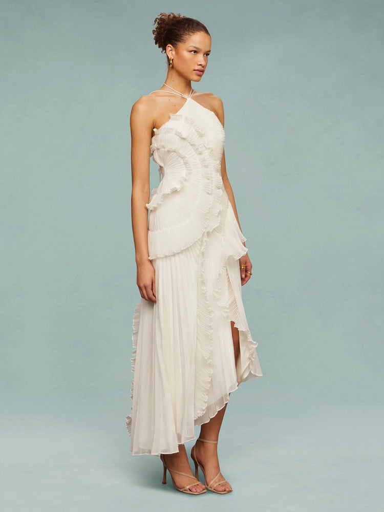 Élise - Vestido Maxi Plisado