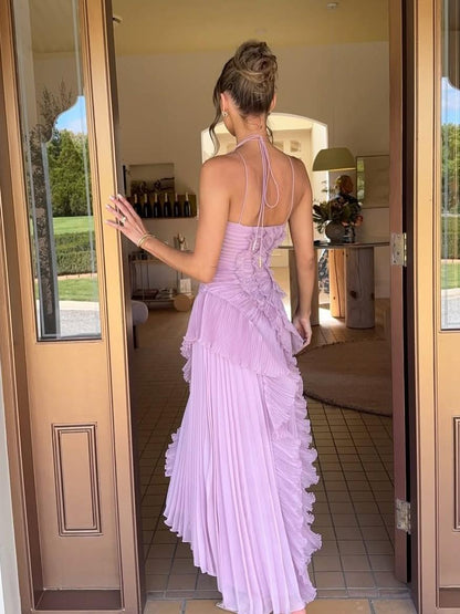 Élise - Vestido Maxi Plisado