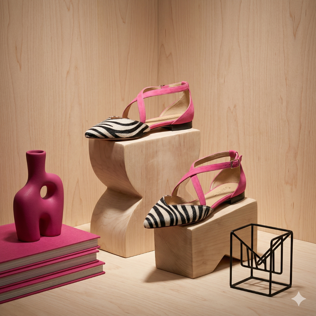 Rosé Sauvage - Calzado estampado premium