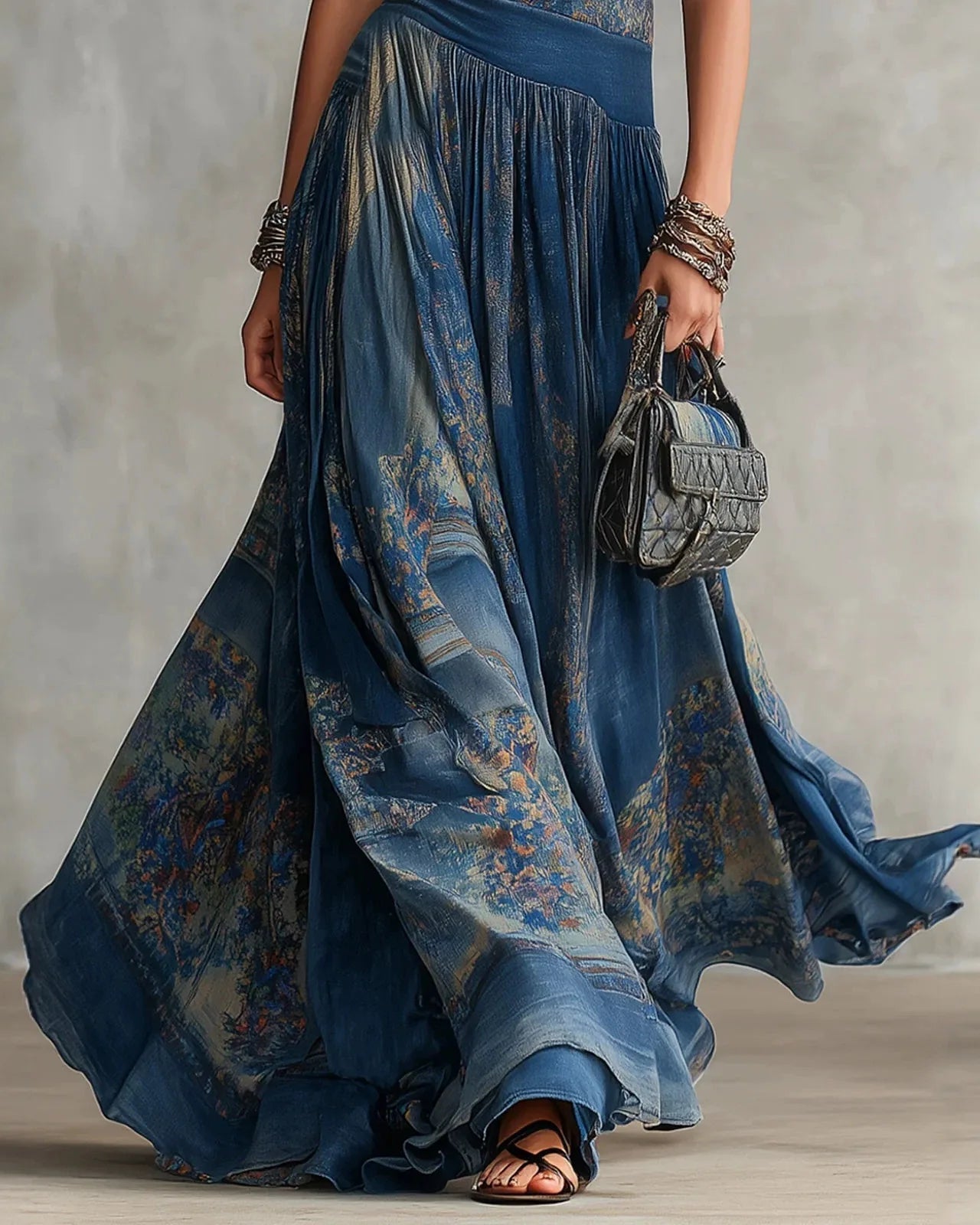 Luciana – Vestido Largo Fluido