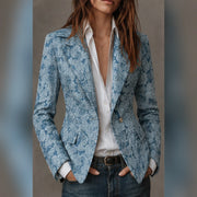 Vittorine | Blazer Floral en Relieve