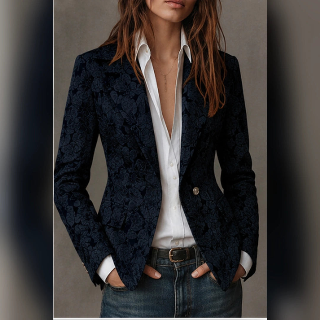 Vittorine | Blazer Floral en Relieve