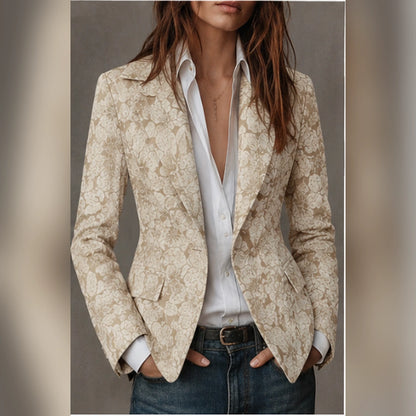 Vittorine | Blazer Floral en Relieve