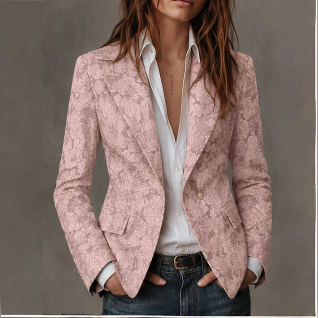 Vittorine | Blazer Floral en Relieve
