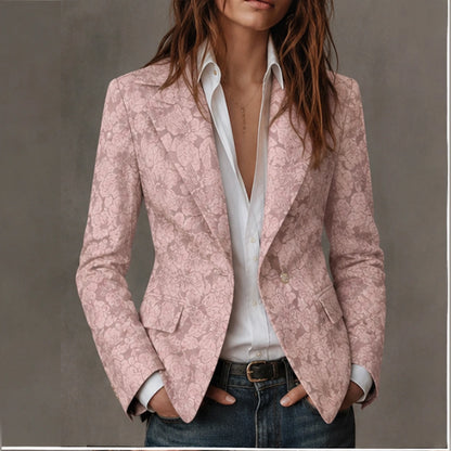 Vittorine | Blazer Floral en Relieve