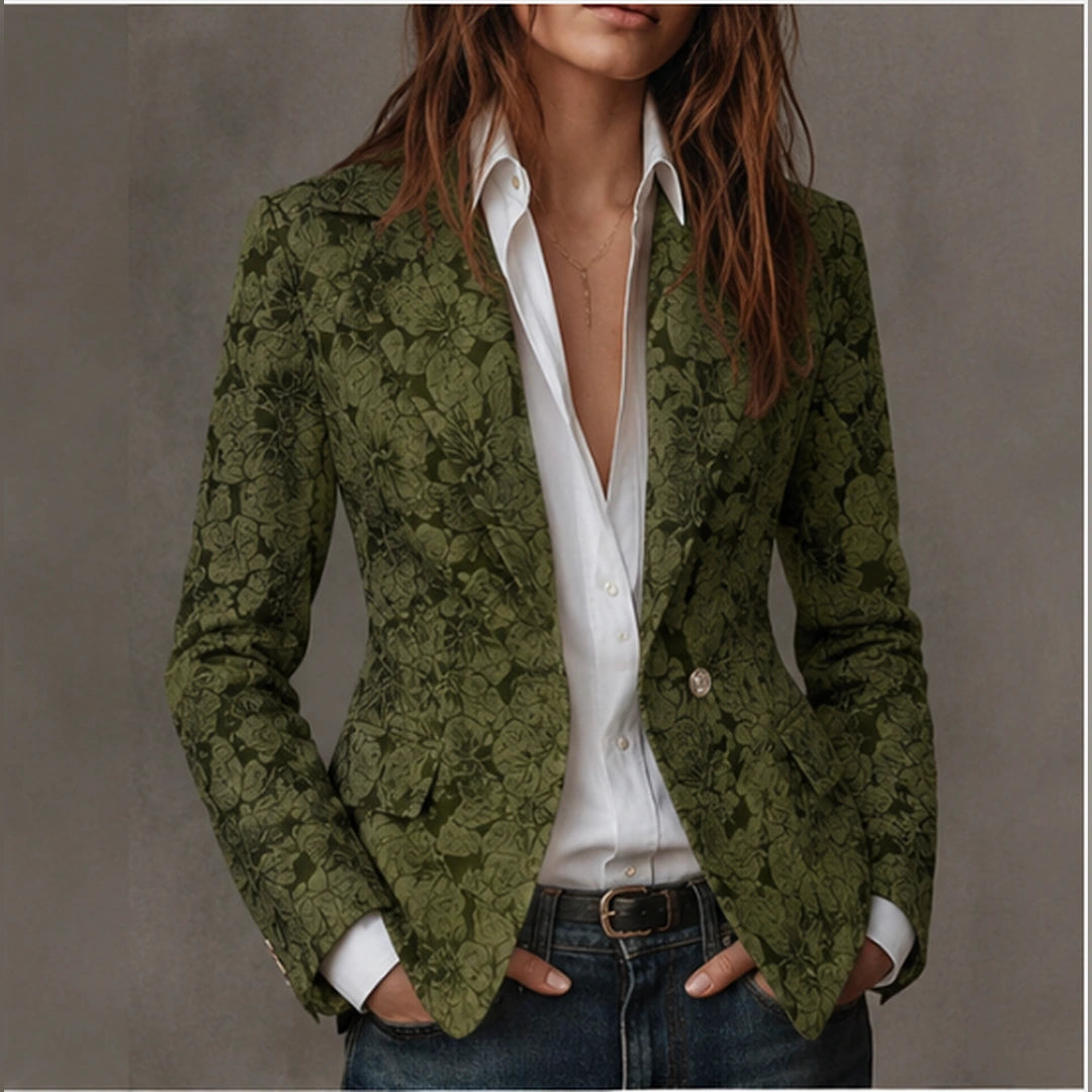 Vittorine | Blazer Floral en Relieve