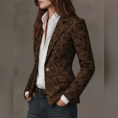 Vittorine | Blazer Floral en Relieve