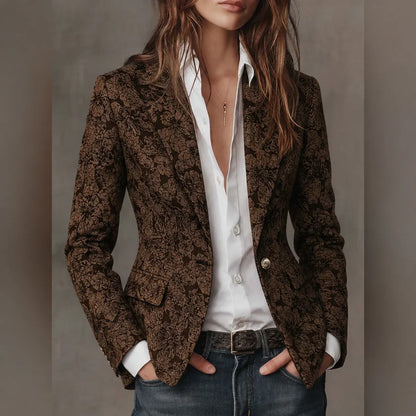 Vittorine | Blazer Floral en Relieve